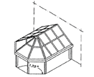 Тип 14: Двухскатная крыши с полуполигоном (135°)